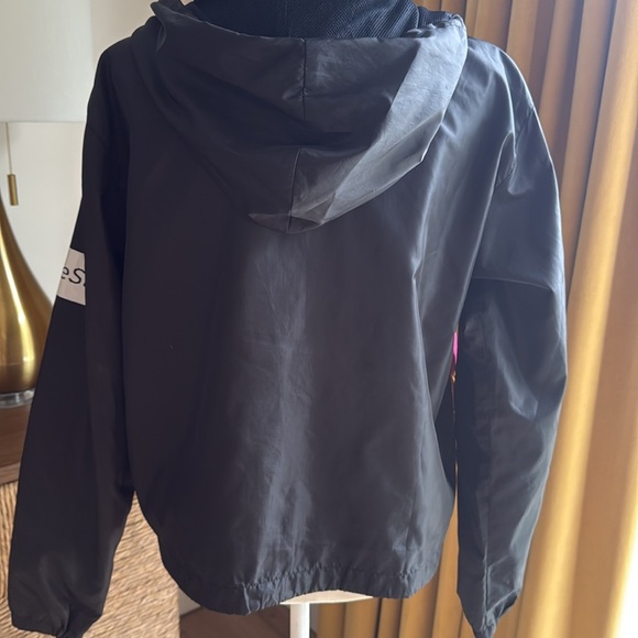 Polaroid Black windbreaker Jacket with Multicolor Stripes - Picture 5 of 9